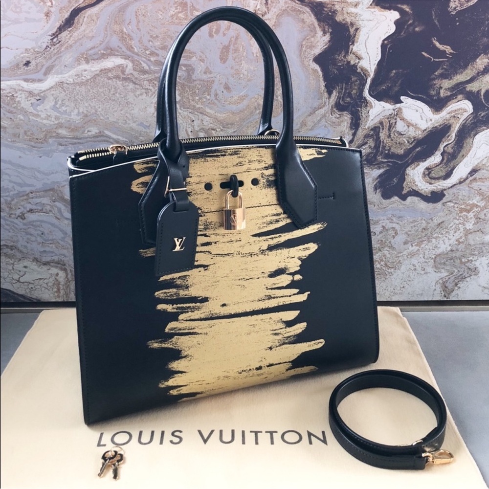 Louis Vuitton City Steamer Golden Light MM Tote
